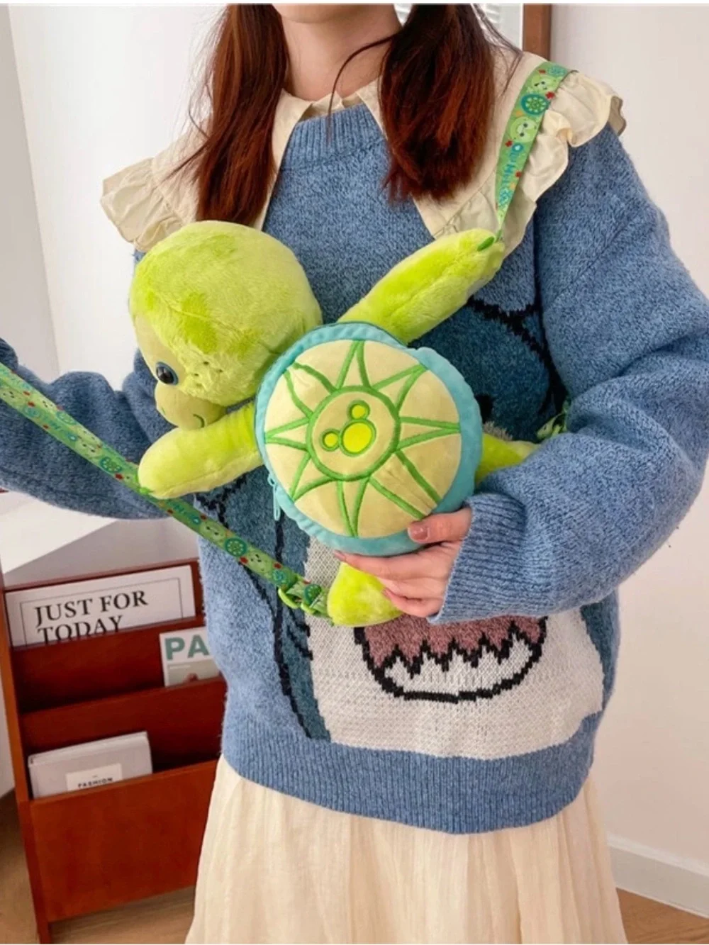 Disney Olu Mel Turtle Plush Doll Cartoon Plush Soft Backpack